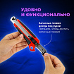 Нож канцелярский 18 мм BRAUBERG "Universal", 3 лезвия в комплекте, автофиксатор, черно-красный, 271351