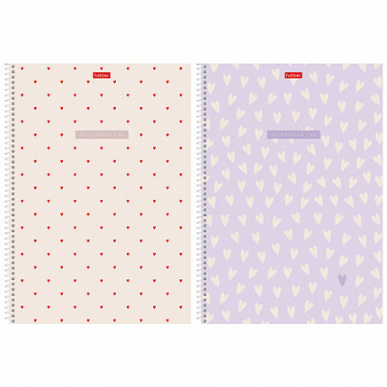 Тетрадь А4 96л. HATBER спираль, линия, тиснение, LOVE IS....(микс в спайке), 093597, 96Т4тВ2сп