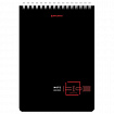 Блокнот А5 (146х206 мм), 80 л., гребень, картон, жесткая подложка, клетка, BRAUBERG, "Dark", 114387