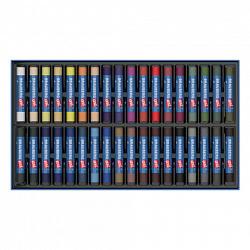 Пастель сухая художественная BRAUBERG ART "Летние ночи", 36 цветов, круглое сечение, 182091