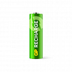Батарейки аккумуляторные GP ReCharge Ni-Mh пальчиковые КОМПЛЕКТ 2 шт., АА (HR6) 1000 mAh, 100AAHCV, 100AAHCV-2CRSB