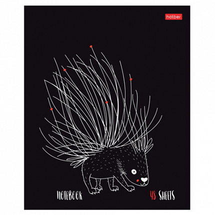 Тетрадь А5 48 л., HATBER скоба, клетка, обложка картон, "Нескучные герои" (микс в спайке), 088361, 48Т5В1