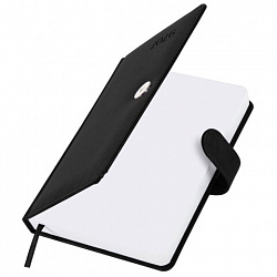 Ежедневник датированный 2026 А5 138x213 мм, BRAUBERG "Legend", под кожу, застежка, черный, 117070