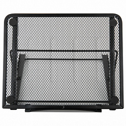 Подставка для книг, ноутбуков, планшетов, BRAUBERG "Germanium", 240х195х20 мм, черная, металл, 237987