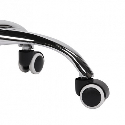 Кресло CROMEX (КРОМЕКС) "Top CH-695", ХРОМ, с подлокотниками, сетка/ткань TW, черное, 533066