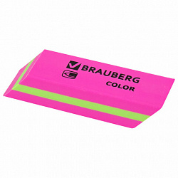 Ластики BRAUBERG "Color", НАБОР 3 штуки, 55х15х13 мм, прямоугольные, скошенные, блистер, 272672