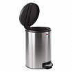 Ведро мусорное с педалью 12 литров "Modern", МАТОВОЕ, нержавеющая сталь, со съемным внутренним ведром, LAIMA, 232264