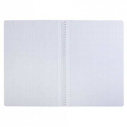 Тетрадь А4 96 л., HATBER, гребень, клетка, матовая ламинация, "Mimimilk" (микс в спайке), 087004, 96Т4лВ1гр