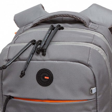 Рюкзак GRIZZLY школьный, анатомическая спинка, 2 отделения, для мальчиков, "MINIMAL GREY", 39х26х19 см, RB-356-5/3