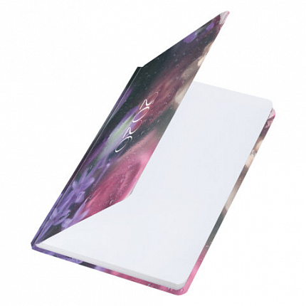 Еженедельник датированный 2026 с резинкой 171х93 мм, BRAUBERG, твердый, УФ-ЛАК, 64 л., "Цветы", 117348