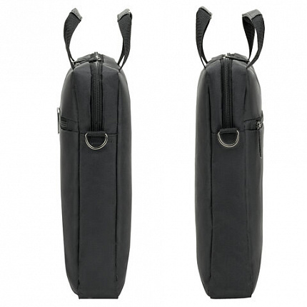 Сумка портфель HEIKKI TEMPO (ХЕЙКИ) с отд. для ноутбука 15,6", карман, Rush, черн., 30х40х4 см, 272607