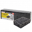 Губки для посуды 9,8х6,6х3 см, КОМПЛЕКТ 10 шт., SQUARE BLACK, КРУПНОПОРИСТЫЙ поролон с абразивным слоем, LAIMA, 608648