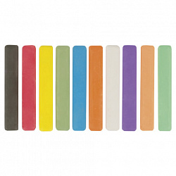 Мел цветной квадратный 10 штук, ПИФАГОР, картонная упаковка, 221168