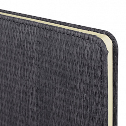 Еженедельник датированный 2026 А5 145х215 мм, BRAUBERG "Augustus", под кожу, черный, 117161