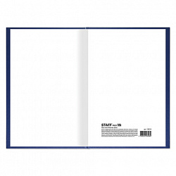 Книга учета 96 л., клетка, твердая, бумвинил, типографский блок, А4 200х290 мм, STAFF, 130214