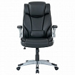 Кресло BRABIX PREMIUM "Phantom EX-553", рециклированная кожа, регулируемый подголовник, черное, 532940