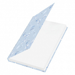 Ежедневник датированный 2026 145х215 мм, А5, STAFF, ламинированная обложка, "Blue Flowers", 117316