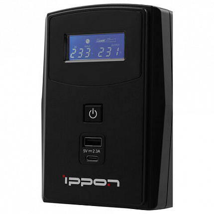 Источник бесперебойного питания IPPON Back Power Pro II Euro 850, 850ВА (480Вт), LCD, 2 евророзетки, 1005575