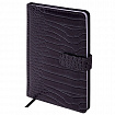 Еженедельник недатированный А5 145х215 мм, BRAUBERG "Party", под кожу, 64 л., антрацитовый, 114472