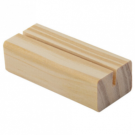 Ценникодержатель деревянный (ценники, реклама, фото) 7х3х2 см, КОМПЛЕКТ 8 шт., BRAUBERG, 291313