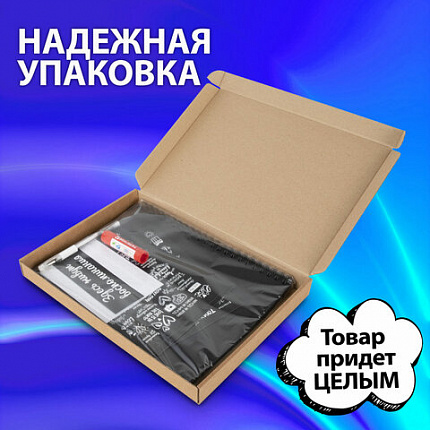 Фотоальбом "Счастье - это моменты" 24 чёрных листа 22x30, уголки, стикеры, ручка, клей, BRAUBERG, 391310