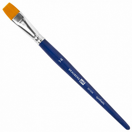 Кисти художественные набор 2 штуки, синтетика (плоские №14, 18) BRAUBERG ART DEBUT, К