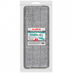 Насадки МОП для швабры (кармашки c 2-х сторон) КОМПЛЕКТ 6 шт., микрофибра, 33х12,5см, LAIMA, 608144