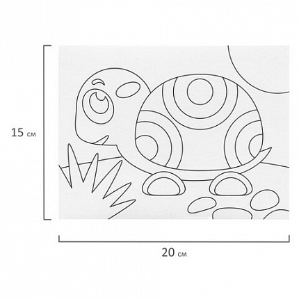 Набор для творчества "Картина из цветного песка", "В Африке", 2 самоклеящиеся основы 20х15 см, ЮНЛАНДИЯ, 662369