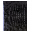 Тетрадь бумвинил А5 48 л., скоба, офсет №1, клетка, с полями, "ЧЕРНАЯ Metallic", CROCO, HATBER, 072232, 48Т5бвВ1