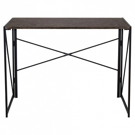 Стол на металлокаркасе BRABIX "LOFT CD-002", 1000х500х750 мм, складной, цвет морёный дуб, 641212