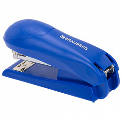 Степлер №24/6, №26/6 BRAUBERG "UNIVERSAL", до 30 листов, на 100 скоб, синий, 272718