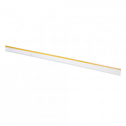 Ценникодержатели полочные самоклеящиеся прозрачные 1000 мм, КОМПЛЕКТ 10 шт., DBR39, 197265