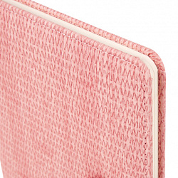 Еженедельник датированный 2026 А5 145х215 мм, BRAUBERG "Augustus", под кожу, розовый, 117163