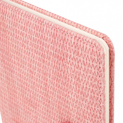 Еженедельник датированный 2026 А5 145х215 мм, BRAUBERG "Augustus", под кожу, розовый, 117163