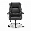 Кресло офисное BRABIX PREMIUM "Rest EX-555", пружинный блок, экокожа, черное, 531938