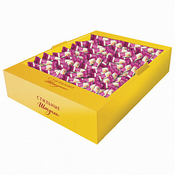 Конфеты СТИЛЬНЫЕ ШТУЧКИ нуга с клюквой и орехами, гофрокороб 2 кг, 2488