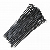 Хомуты (стяжки) нейлоновые, 3,6 мм х 200 мм, комплект 100 шт., черные, европодвес, 57-0201