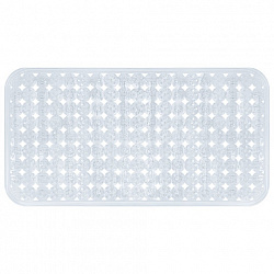 Коврик для ванны противоскользящий 70х36см, "Бусины", прозрачный, ПВХ, присоски, PRIMILA (ПРИМИЛА), 700366