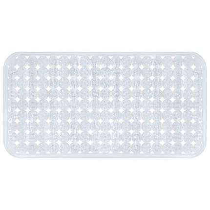Коврик для ванны противоскользящий 70х36см, "Бусины", прозрачный, ПВХ, присоски, PRIMILA (ПРИМИЛА), 700366