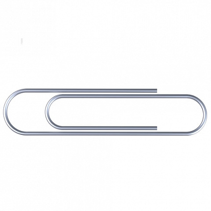 Скрепки большие 50 мм, STAFF, оцинкованные, 50 шт., в картонной коробке, РОССИЯ, 224800