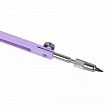 Циркуль BRAUBERG GEOMETRY, 120 мм, пастельно-фиолетовый цвет, защитный колпачок, пластиковый пенал, 210698