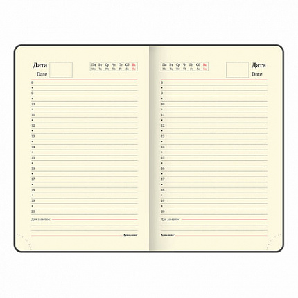 Ежедневник недатированный МАЛЫЙ ФОРМАТ 100x150мм А6 BRAUBERG Iguana под кожу, 160 л., розовый, 114469