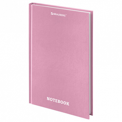 Блокнот А5 134х206мм, 80 л., твердый, клетка, BRAUBERG, МОРАНДИ, 118556
