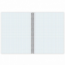 Тетрадь А5 96 л. BRAUBERG, гребень, клетка, твёрдая обложка, "Flowers" (микс в спайке), 404444