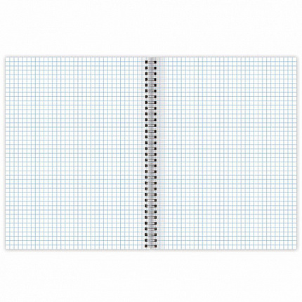 Тетрадь А5 96 л. BRAUBERG, гребень, клетка, твёрдая обложка, "Flowers" (микс в спайке), 404444