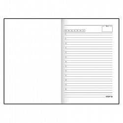 Ежедневник недатированный А5 (145х215 мм), ламинированная обложка с фольгой, 128 л., STAFF, "Flowers", 113521