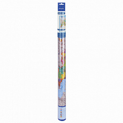 Карта России политико-административная 101х70 см, 1:8,5М, интерактивная, европодвес, BRAUBERG, 112395