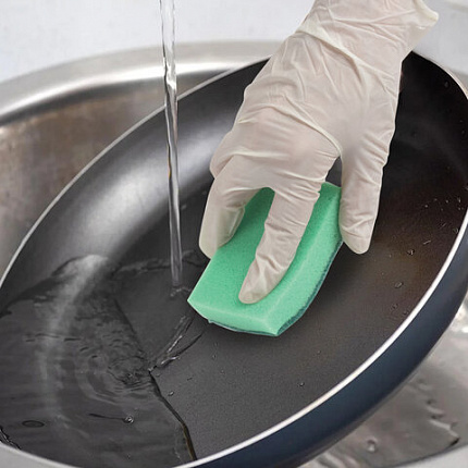 Губки для посуды 9,6х6,4х2,7 см, КОМПЛЕКТ 5 шт., MAXI, поролон с абразивным слоем, LAIMA К0013, 601554