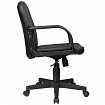Кресло BRABIX "Top MG-333", с подлокотниками, кожзам, черное, 532553