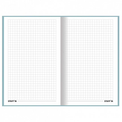 Блокнот А5 (134х206 мм), 80 л., твёрдый, клетка, STAFF, "Pastel", 114416